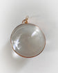 ANTIQUE ROCK CRYSTAL & 9CT GOLD SPHERE LOCKET