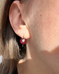 VICTORIAN GARNET & DIAMOND EARRINGS
