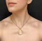 VICTORIAN ORNATE GOLD FRAMED GLASS LOCKET