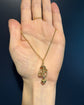 ANTIQUE COILED SNAKE & MINI HEART PENDANT