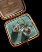 19TH CENTURY PASTE SINGLE STONE EARRINGS