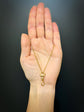 LARGE FRENCH 18CT GOLD ANTIQUE DOG CLIP / BAIL