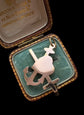 ANTIQUE LOVE FAITH CHARITY 18CT GOLD PENDANT