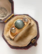 CATS EYE CHRYSOBERYL & OLD CUT DIAMOND GYPSY RING