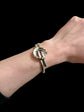 VICTORIAN CHUNKY SILVER HORSESHOE BANGLE