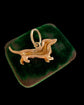 ANTIQUE 9CT GOLD DACHSHUND DOG PENDANT