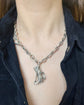 SILVER RIDING BOOT & HORSESHOE PENDANT