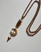 VICTORIAN 15CT GOLD HORSESHOE & ARROW PENDANT