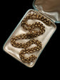 GEORGIAN HIGH CARAT GOLD STAR LINK CHAIN