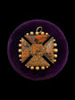 VICTORIAN AGATE & 15CT GOLD MALTESE CROSS