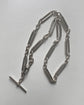 ANTIQUE SILVER FANCY PAPERCLIP CHAIN