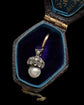 VICTORIAN DIAMOND & PEARL MINI ACORN PENDANT