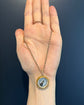 ANTIQUE 9CT GOLD & BLOODSTONE COMPASS PENDANT