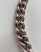EDWARDIAN HEAVYWEIGHT SILVER DOUBLE CURB ALBERT CHAIN