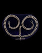 HEAVY ANTIQUE SILVER CURB ALBERT CHAIN WITH TBAR