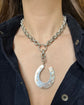ANTIQUE CHUNKY SILVER CABLE LINK CHAIN