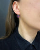 VICTORIAN PURPLE PASTE EARRINGS