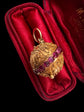 19TH CENTURY FRENCH 18CT GOLD & RUBY SPHERE PENDANT
