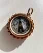 ANTIQUE 9CT GOLD & BLOODSTONE COMPASS PENDANT