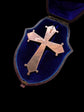 For Chryssa 19TH CENTURY FRENCH PAVÉ TURQUOISE CROSS PENDANT