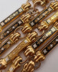 EARLY 19TH CENTURY 18CT GOLD & SWISS ENAMEL CHAIN