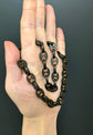 VICTORIAN VULCANITE MARINER LINK CHAIN