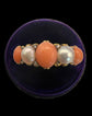 VICTORIAN PEARL & CORAL RING