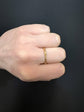 GEORGIAN LARGE 15CT GOLD OUROBOROS SPLIT RING