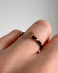 VICTORIAN ELEPHANT HAIR & GOLD SHIELD RING
