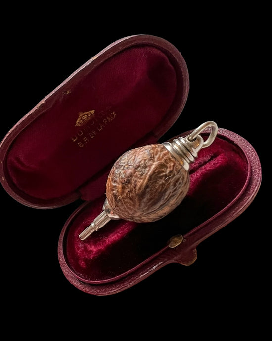 ANTIQUE NUT PROPELLING PENCIL PENDANT
