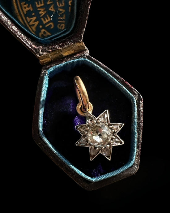 VICTORIAN DIAMOND STAR PENDANT