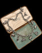 VICTORIAN ANIMAL CHARM CHUNKY SILVER NECKLACE