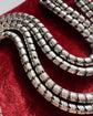 ANTIQUE SILVER SNAKE LINK ALBERT CHAIN