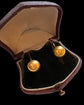 VICTORIAN 15CT GOLD DOMED STUD EARRINGS