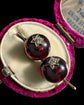 VICTORIAN GARNET & DIAMOND EARRINGS