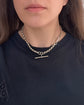 ANTIQUE SILVER FACETED BELCHER ALBERT CHAIN