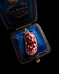 ANTIQUE ENAMEL LUCKY BEAN PENDANT