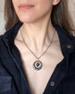 VICTORIAN NIELLO HEART & DISC PENDANT