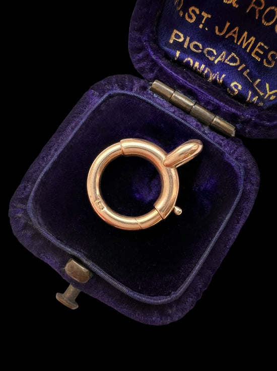 VICTORIAN CHUNKY 15CT GOLD BOLT RING