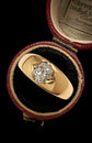 VICTORIAN DIAMOND & 18CT GOLD GYPSY RING