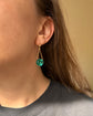 EARLY 19TH CENTURY GREEN PASTE EARRINGS