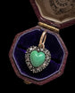 VICTORIAN TURQUOISE & DIAMOND HEART PENDANT