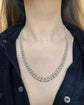 ANTIQUE CHUNKY SILVER CURB CHAIN