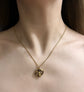 VICTORIAN HIGH CARAT GOLD & HAIR SNAKE PENDANT