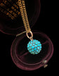 VICTORIAN PAVÉ TURQUOISE SPHERE PENDANT