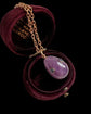 ANTIQUE AMETHYST & SAPPHIRE EGG PENDANT