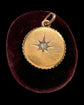 ANTIQUE DIAMOND SET 15CT GOLD DISC PENDANT