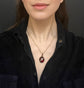LARGE VICTORIAN GARNET & DIAMOND PENDANT