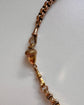 ANTIQUE 9CT GOLD ACORN & DOG CLIP CHAIN EXTENDER / BAIL
