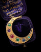 ANTIQUE GEM SET  ‘DEAREST’ CRESCENT PENDANT